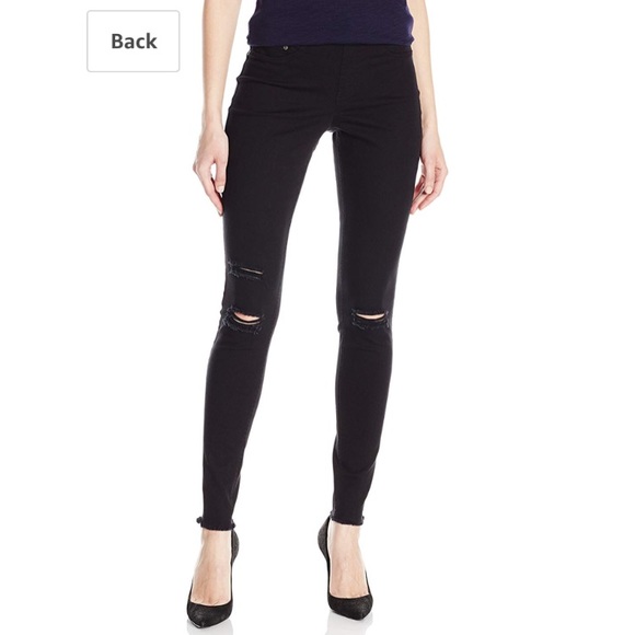 hue black jeggings